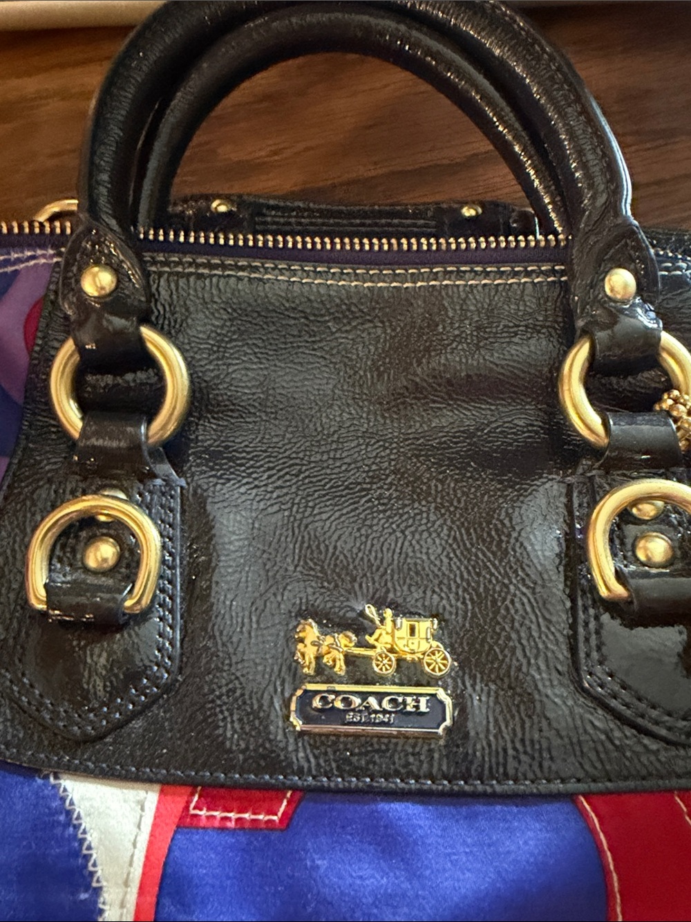 Vintage Coach Madison Graphic OP Sabrina Satchel